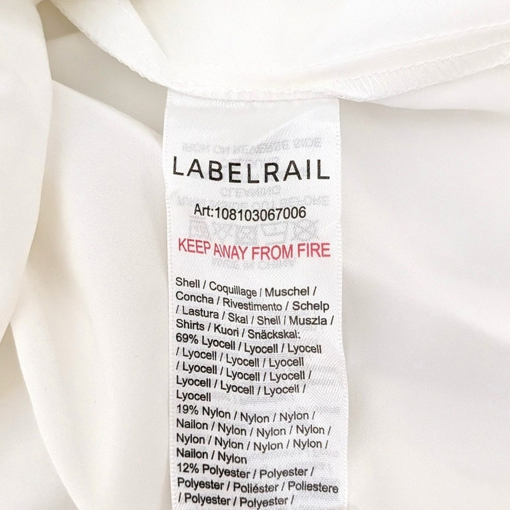 Labelrail x Collyer Twins White Tiered Boho Mini Dress Size 10 - Picture 8 of 16
